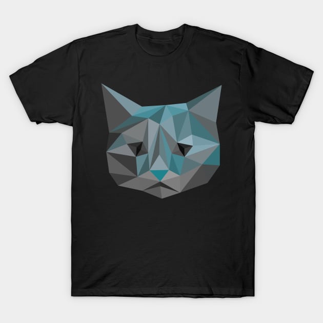 Geometric Cat T-Shirt by DamLas